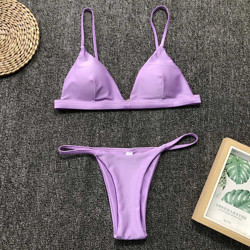 Whispered Temptation Halter Bikini Duo